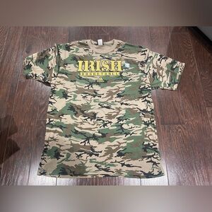 Irish Basketball Shirt Men Size X-Large Camo Green Army Strong ROTC Adidas